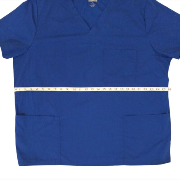 Scrubstar Scrub Set Top Bottom Pants XL Nursing Uniform Blue - Picture 10 of 12